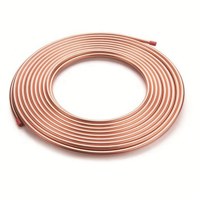 1 ίντσες διάμετρος σωλήνες χαλκού σε 0,3 mm-80 mm εξωτερική διάμετρος με πρώτες ύλες και 30% επιμήκυνση