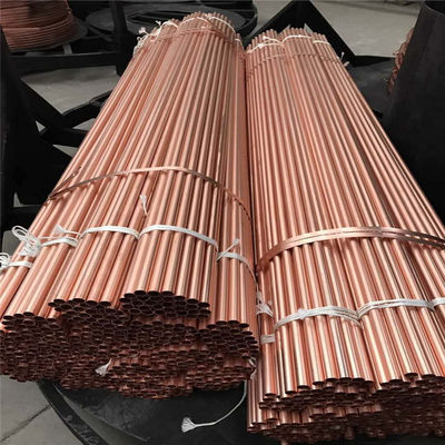 1 ίντσες διάμετρος σωλήνες χαλκού σε 0,3 mm-80 mm εξωτερική διάμετρος με πρώτες ύλες και 30% επιμήκυνση