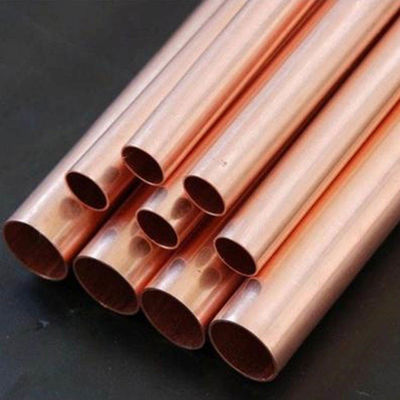 1 ίντσες διάμετρος σωλήνες χαλκού σε 0,3 mm-80 mm εξωτερική διάμετρος με πρώτες ύλες και 30% επιμήκυνση