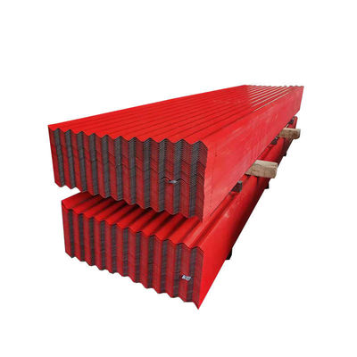 1800-2000mm μήκος 0,4mm 24 μεγέθους κυματοειδής χαλύβδινης οροφής φύλλο με βεβαιότητα και ανοχή ± 1%