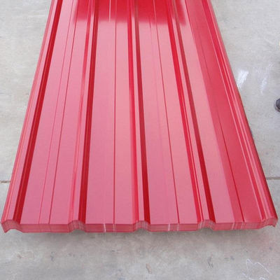 1800-2000mm μήκος 0,4mm 24 μεγέθους κυματοειδής χαλύβδινης οροφής φύλλο με βεβαιότητα και ανοχή ± 1%