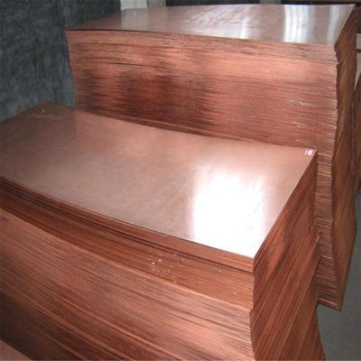 Πλάκα χαλκού C1100 χωρίς κράμα, πάχους 0,1 mm και πλάτους 20-2500 mm για ελάχιστη τάξη ενός τόνου
